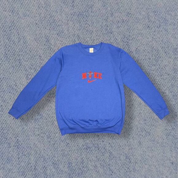 Blue Nike x Spider-Man Embroidered Sweatshirt - Men’s Large - Picture 1 of 4